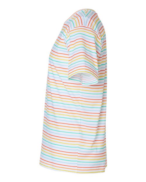 LAT Fine Jersey Tee 6901 Rainbow Stripe