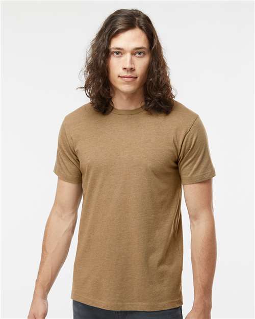 Custom Embroidered  LAT Fine Jersey Tee 6901 Vintage Coyote Brown