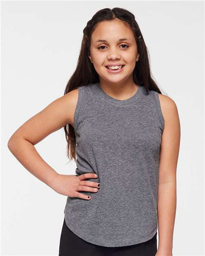 Custom Embroidered  LAT Girls' Relaxed Fine Jersey Tank 2692  