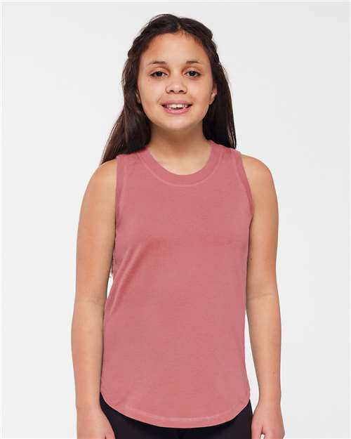Custom Embroidered  LAT Girls' Relaxed Fine Jersey Tank 2692  