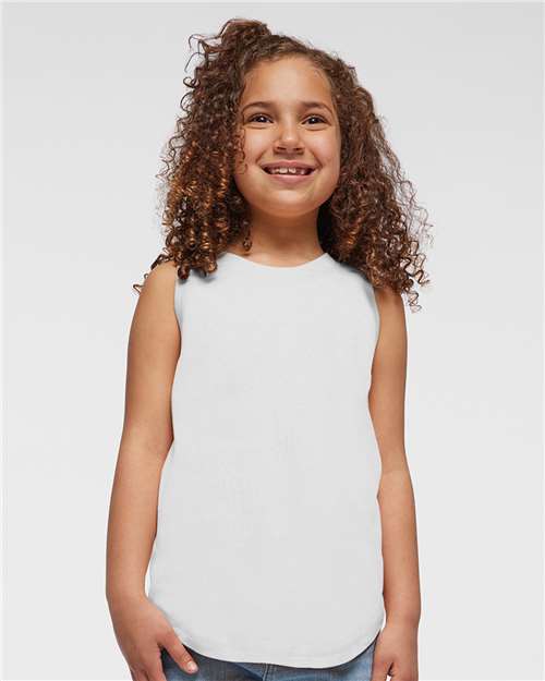 Custom Embroidered  LAT Girls' Relaxed Fine Jersey Tank 2692  