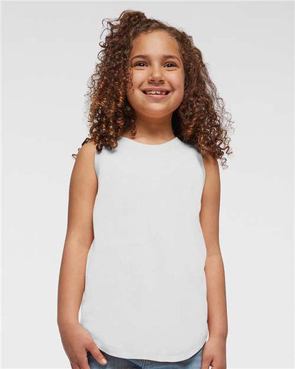 Custom Embroidered  LAT Girls' Relaxed Fine Jersey Tank 2692  