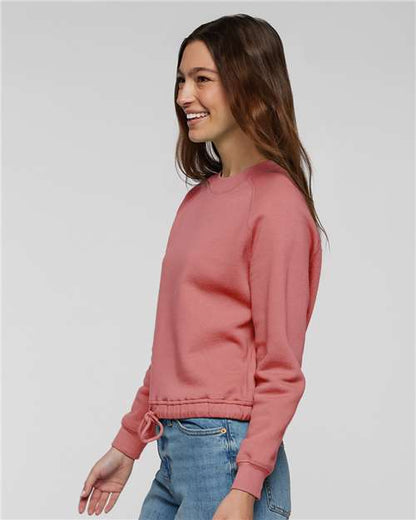 LAT Women's Relaxed 3-End Boxy Fleece Crewneck Sweatshirt 3528
