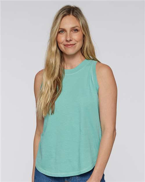 Custom Embroidered  LAT Women's Relaxed Fine Jersey Tank 3592  