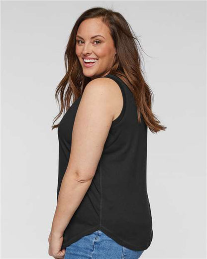 LAT Women's Curvy Relaxed Fine Jersey Tank 3892