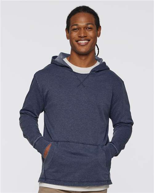 Custom Embroidered  LAT Vintage Wash Fleece Hoodie 6936  