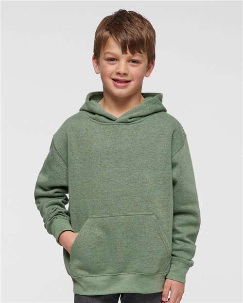 LAT Youth Fleece Hoodie 2296 Bamboo Blackout