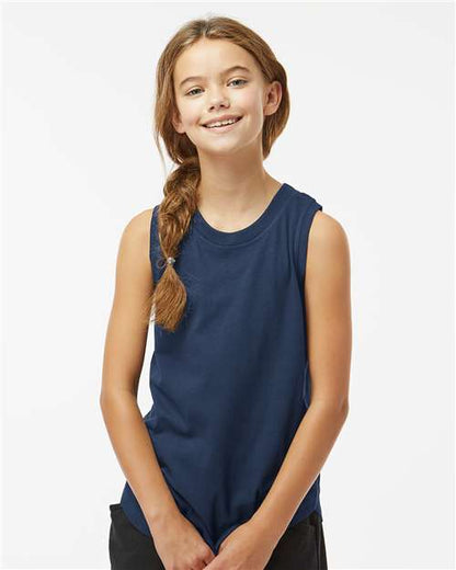 Custom Embroidered  LAT Girls' Relaxed Fine Jersey Tank 2692  