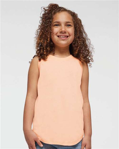 Custom Embroidered  LAT Girls' Relaxed Fine Jersey Tank 2692  