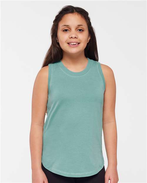 Custom Embroidered  LAT Girls' Relaxed Fine Jersey Tank 2692  