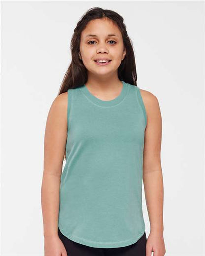 Custom Embroidered  LAT Girls' Relaxed Fine Jersey Tank 2692  