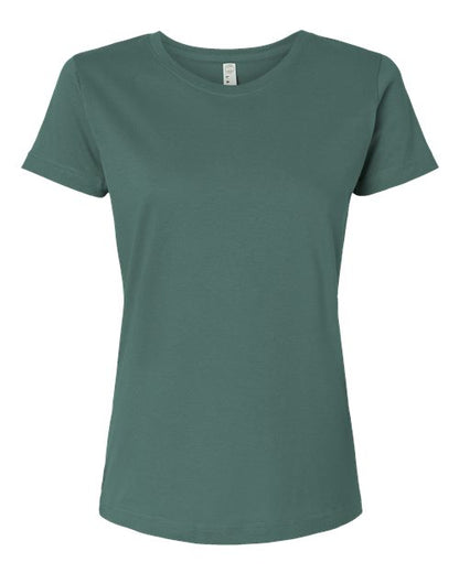 LAT Women's Fine Jersey Tee 3516 Basil