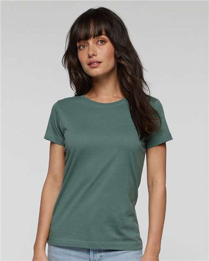 LAT Women's Fine Jersey Tee 3516 Basil