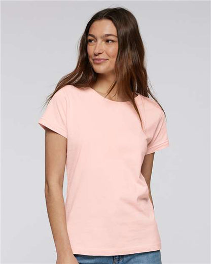 LAT Women's Fine Jersey Tee 3516 Blush