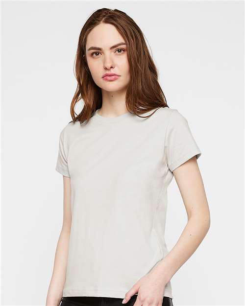 LAT Women's Fine Jersey Tee 3516 Porcelain