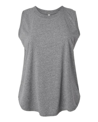 LAT Women's Curvy Relaxed Fine Jersey Tank 3892