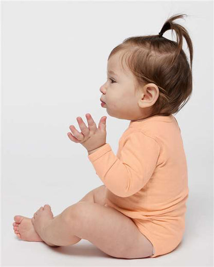 Rabbit Skins Infant Fine Jersey Long Sleeve Bodysuit 4421
