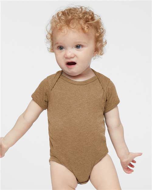 Rabbit Skins Infant Fine Jersey Bodysuit 4424 Vintage Coyote Brown