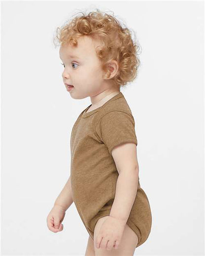 Rabbit Skins Infant Fine Jersey Bodysuit 4424 Vintage Coyote Brown