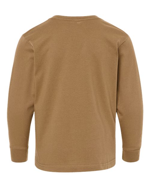LAT Youth Fine Jersey Long Sleeve Tee 6201 Coyote Brown