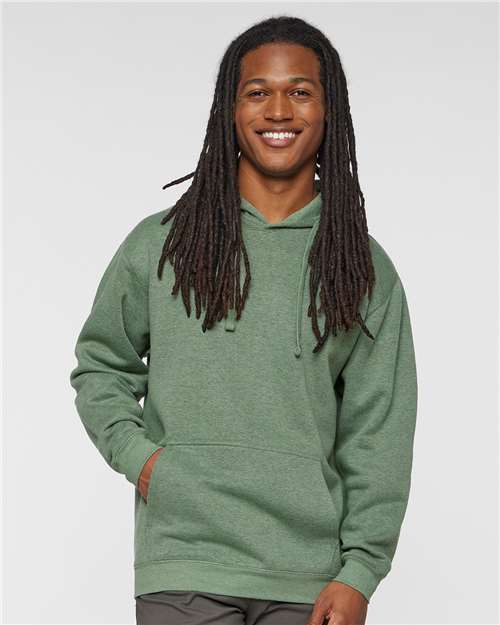 Custom Embroidered  LAT Elevated Fleece Basic Hoodie 6926 Bamboo Blackout