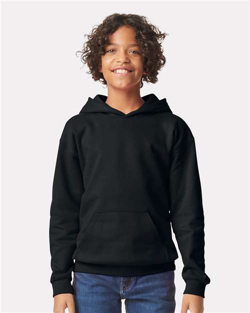 Gildan Softstyle® Midweight Hooded Sweatshirt SF500 Yellow Haze Custom Embroidered Business Logo