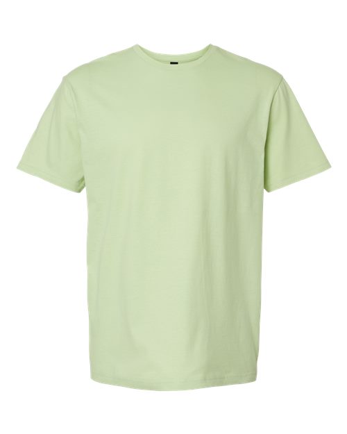 Gildan Softstyle® T-Shirt 64000 Pistachio Custom Embroidered Business Logo