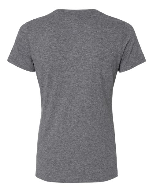 Gildan Softstyle® Women’s T-Shirt 64000L Dark Heather Custom Embroidered Business Logo