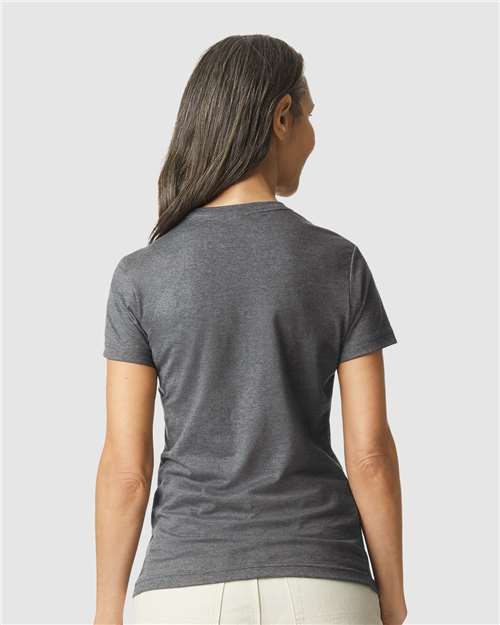 Gildan Softstyle® Women’s T-Shirt 64000L Graphite Heather Custom Embroidered Business Logo