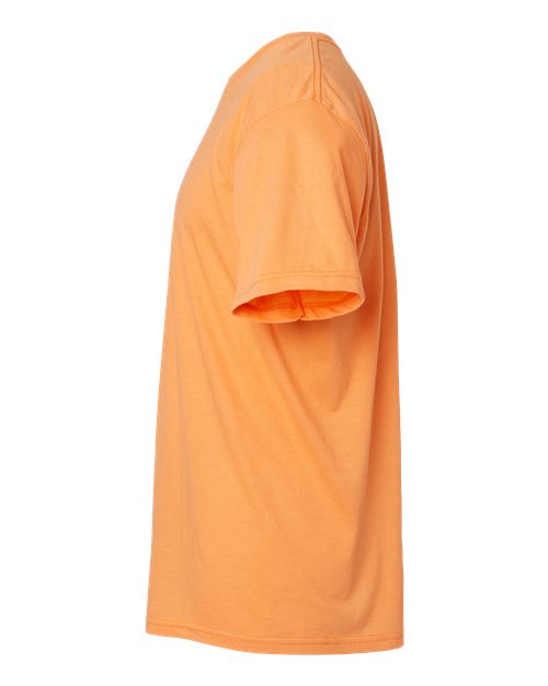 Gildan Softstyle® CVC T-Shirt 67000 Tangerine Mist Custom Embroidered Business Logo