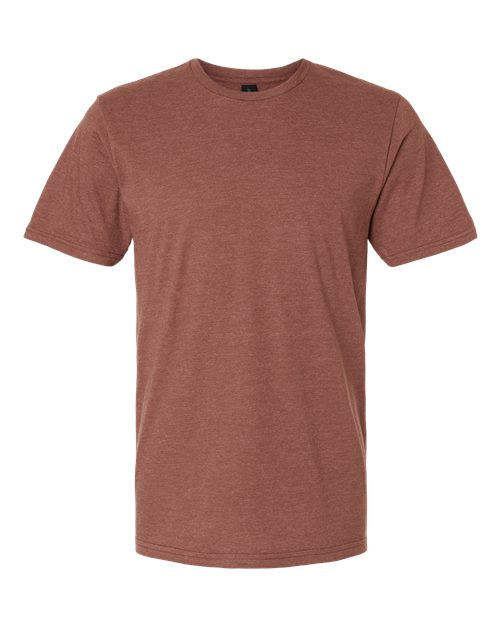 Gildan Softstyle® CVC T-Shirt 67000 Cocoa Mist Custom Embroidered Business Logo