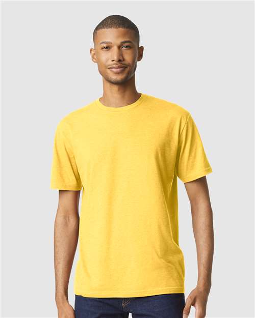 Gildan Softstyle® CVC T-Shirt 67000 Cocoa Mist Custom Embroidered Business Logo