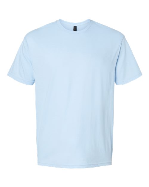 Gildan Softstyle® CVC T-Shirt 67000 Light Blue Mist Custom Embroidered Business Logo