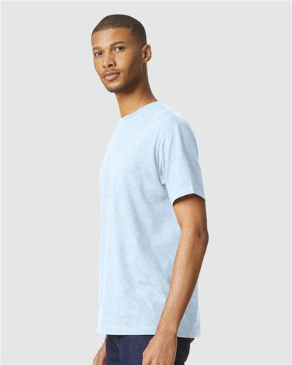 Gildan Softstyle® CVC T-Shirt 67000 Light Blue Mist Custom Embroidered Business Logo