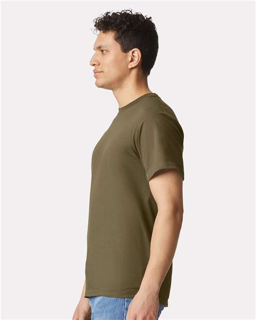 Gildan Hammer™ T-Shirt H000 Olive Custom Embroidered Business Logo