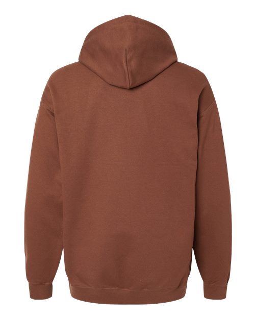 Gildan Softstyle® Midweight Hooded Sweatshirt SF500 Cocoa Custom Embroidered Business Logo
