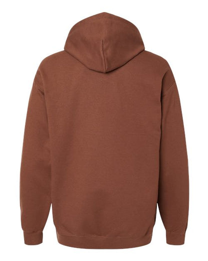 Gildan Softstyle® Midweight Hooded Sweatshirt SF500 Cocoa Custom Embroidered Business Logo