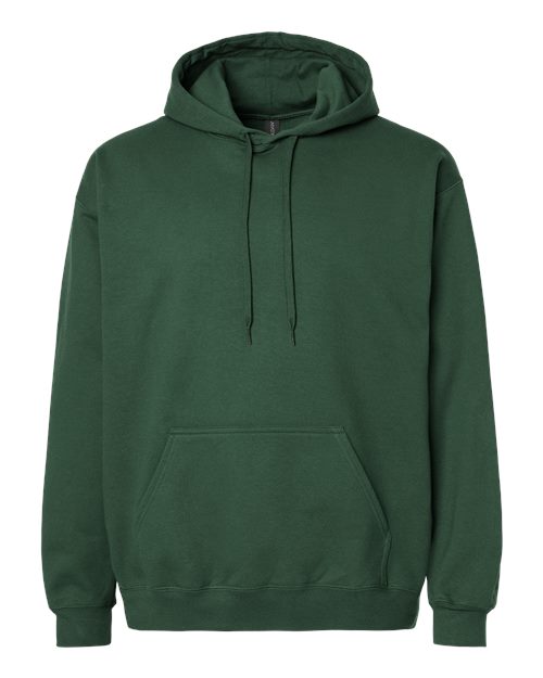 Gildan Softstyle® Midweight Hooded Sweatshirt SF500 Forest Green Custom Embroidered Business Logo