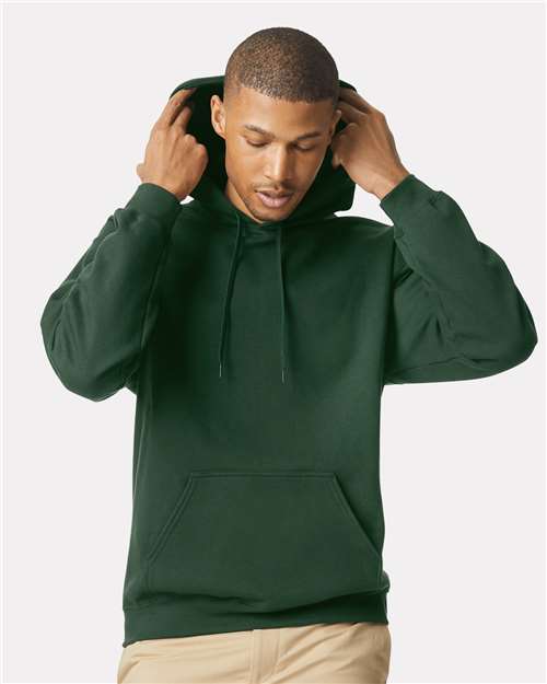 Custom Embroidered  Gildan Softstyle® Midweight Hooded Sweatshirt SF500 Forest Green