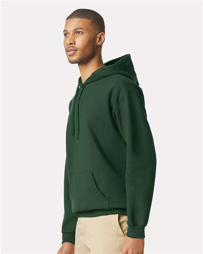Gildan Softstyle® Midweight Hooded Sweatshirt SF500 Forest Green Custom Embroidered Business Logo