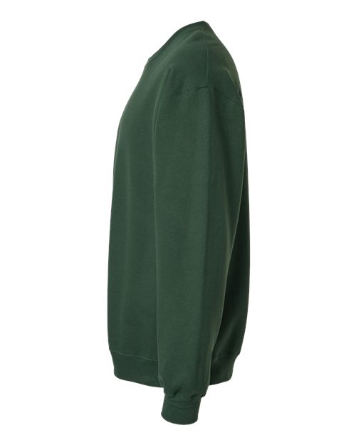 Gildan Softstyle® Midweight Crewneck Sweatshirt SF000 Forest Green Custom Embroidered Business Logo