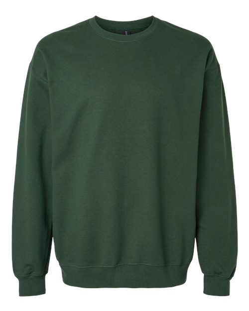 Gildan Softstyle® Midweight Crewneck Sweatshirt SF000 Dark Heather Custom Embroidered Business Logo