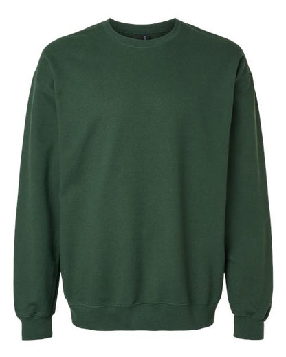 Gildan Softstyle® Midweight Crewneck Sweatshirt SF000 Dark Heather Custom Embroidered Business Logo