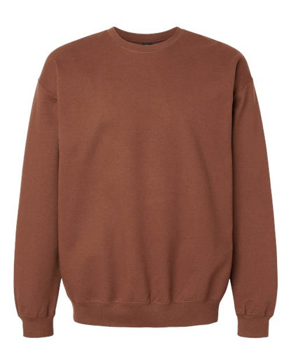 Gildan Softstyle® Midweight Crewneck Sweatshirt SF000 Cocoa Custom Embroidered Business Logo