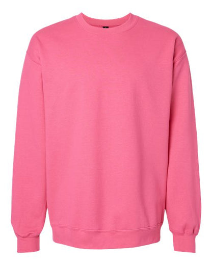 Gildan Softstyle® Midweight Crewneck Sweatshirt SF000 Pink Lemonade Custom Embroidered Business Logo