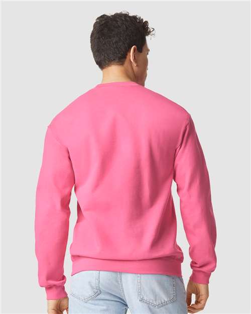 Gildan Softstyle® Midweight Crewneck Sweatshirt SF000 Pink Lemonade Custom Embroidered Business Logo
