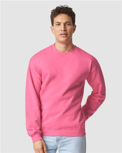 Custom Embroidered  Gildan Softstyle® Midweight Crewneck Sweatshirt SF000 Pink Lemonade