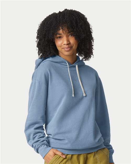 Comfort Colors Garment-Dyed Lightweight Fleece Hooded Sweatshirt 1467 Custom Embroidered Business Logo