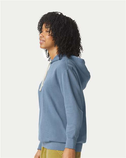 Comfort Colors Garment-Dyed Lightweight Fleece Hooded Sweatshirt 1467 Custom Embroidered Business Logo