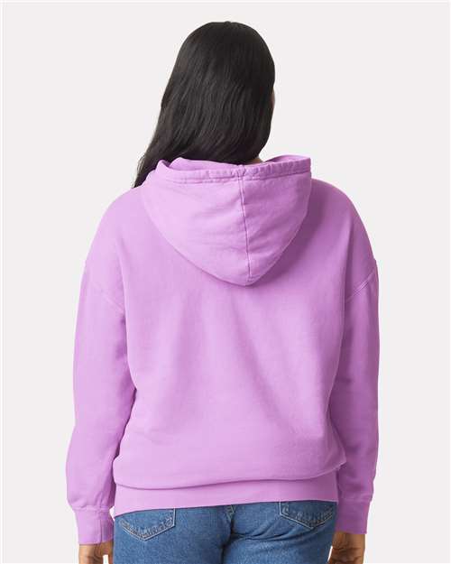 Comfort Colors Garment-Dyed Lightweight Fleece Hooded Sweatshirt 1467 Custom Embroidered Business Logo